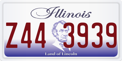 IL license plate Z443939