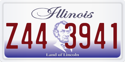 IL license plate Z443941
