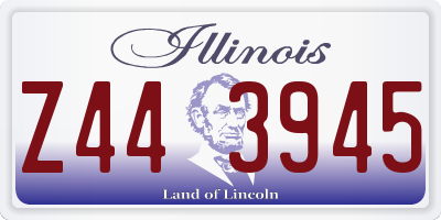 IL license plate Z443945