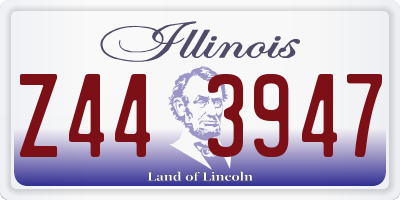 IL license plate Z443947