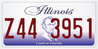 IL license plate Z443951