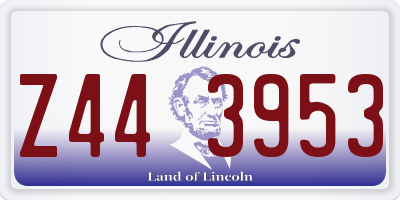 IL license plate Z443953