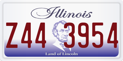 IL license plate Z443954