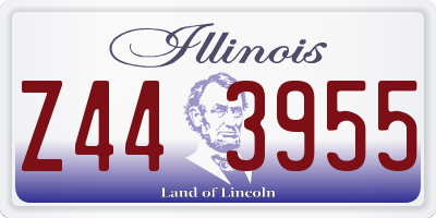 IL license plate Z443955