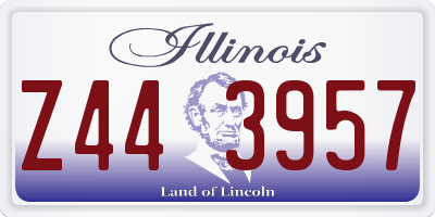 IL license plate Z443957
