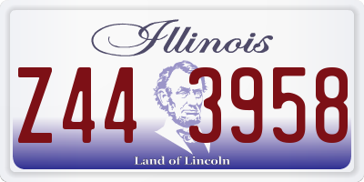 IL license plate Z443958