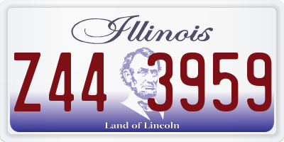 IL license plate Z443959