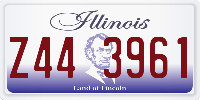 IL license plate Z443961
