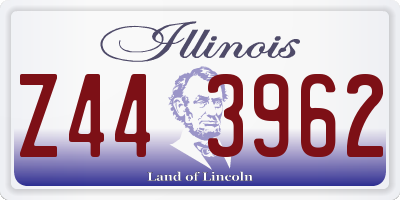 IL license plate Z443962