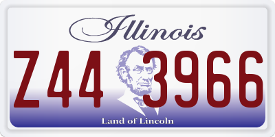 IL license plate Z443966