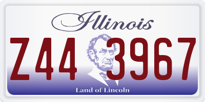 IL license plate Z443967