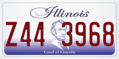 IL license plate Z443968