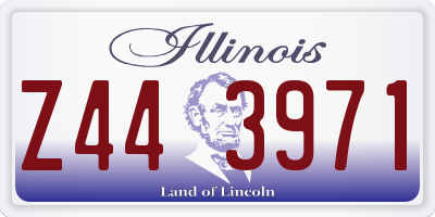 IL license plate Z443971