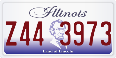 IL license plate Z443973