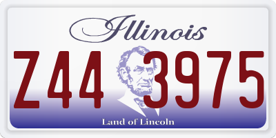 IL license plate Z443975