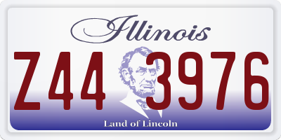 IL license plate Z443976