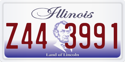 IL license plate Z443991