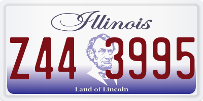 IL license plate Z443995