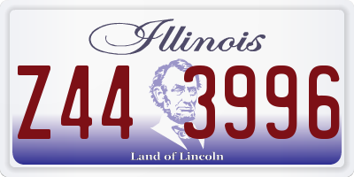 IL license plate Z443996