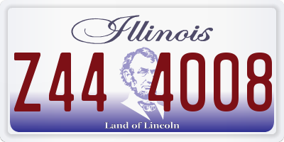 IL license plate Z444008