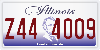 IL license plate Z444009