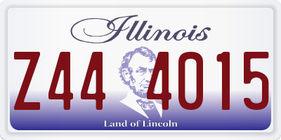 IL license plate Z444015