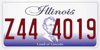IL license plate Z444019