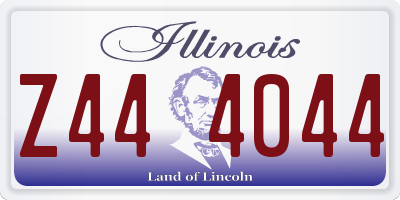 IL license plate Z444044