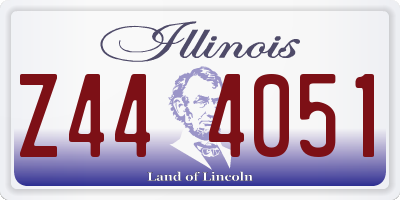 IL license plate Z444051