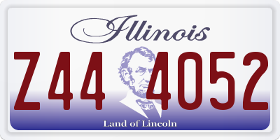 IL license plate Z444052