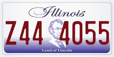 IL license plate Z444055