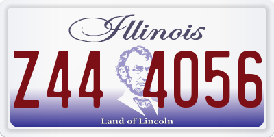 IL license plate Z444056