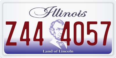 IL license plate Z444057