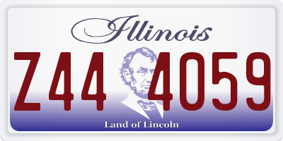 IL license plate Z444059