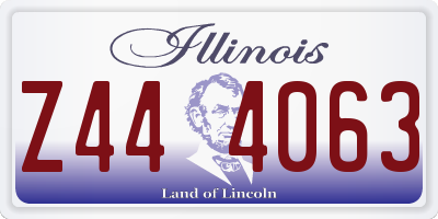 IL license plate Z444063