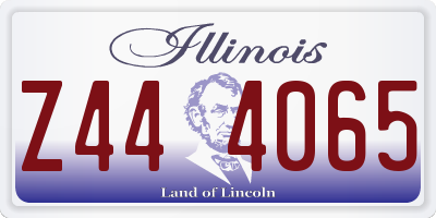 IL license plate Z444065