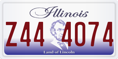 IL license plate Z444074