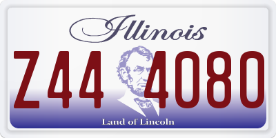 IL license plate Z444080