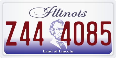 IL license plate Z444085
