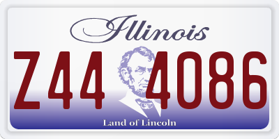 IL license plate Z444086
