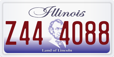 IL license plate Z444088