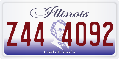 IL license plate Z444092