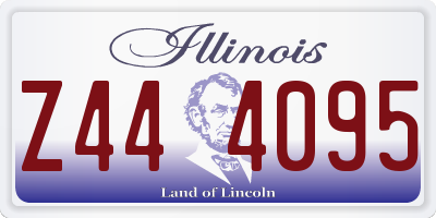 IL license plate Z444095