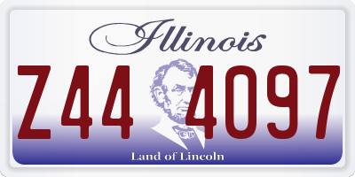 IL license plate Z444097