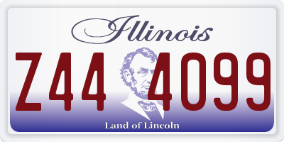 IL license plate Z444099