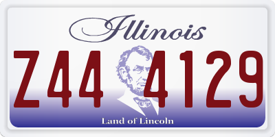 IL license plate Z444129
