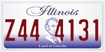 IL license plate Z444131