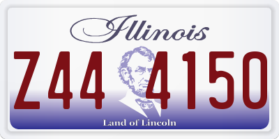 IL license plate Z444150