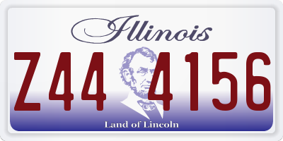 IL license plate Z444156