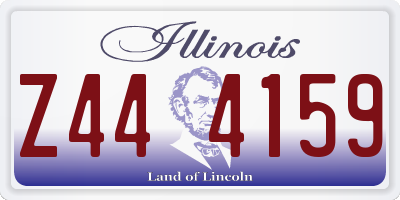 IL license plate Z444159